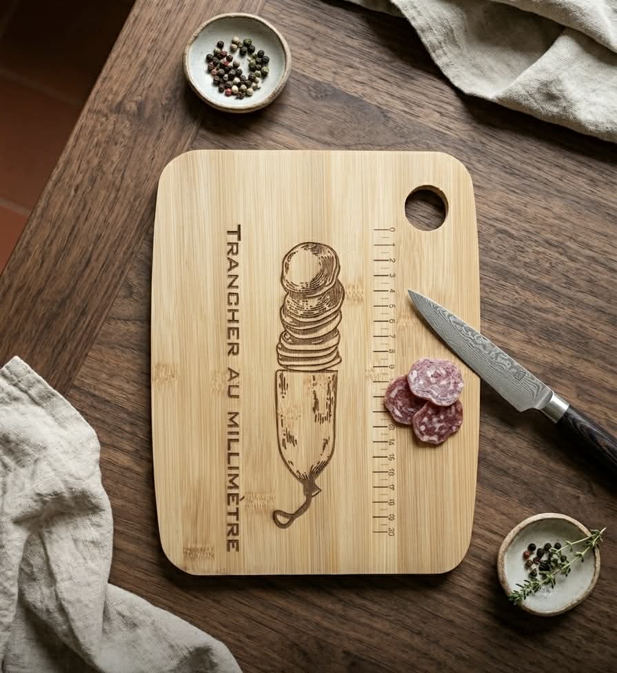 Planche à Saucisson "Trancher au Millimètre" – Image 3