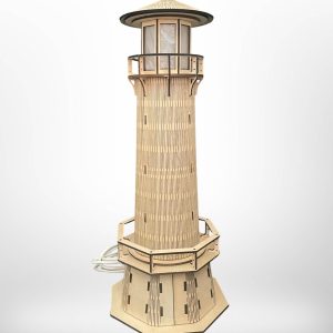 Phare Lumineux en bois