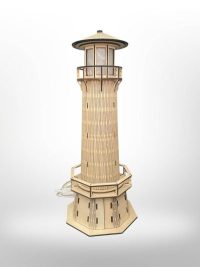 Phare Lumineux en bois