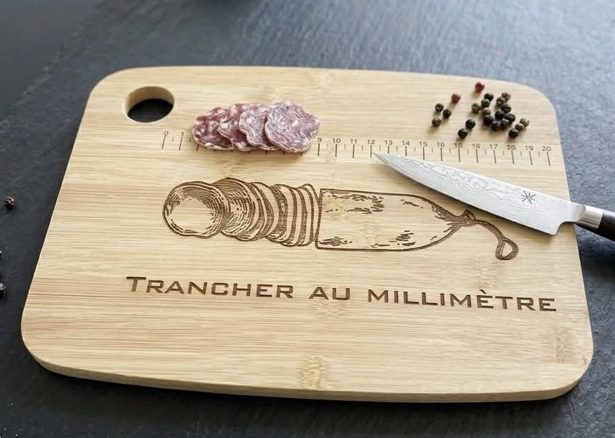 Planche à Saucisson "Trancher au Millimètre" – Image 2