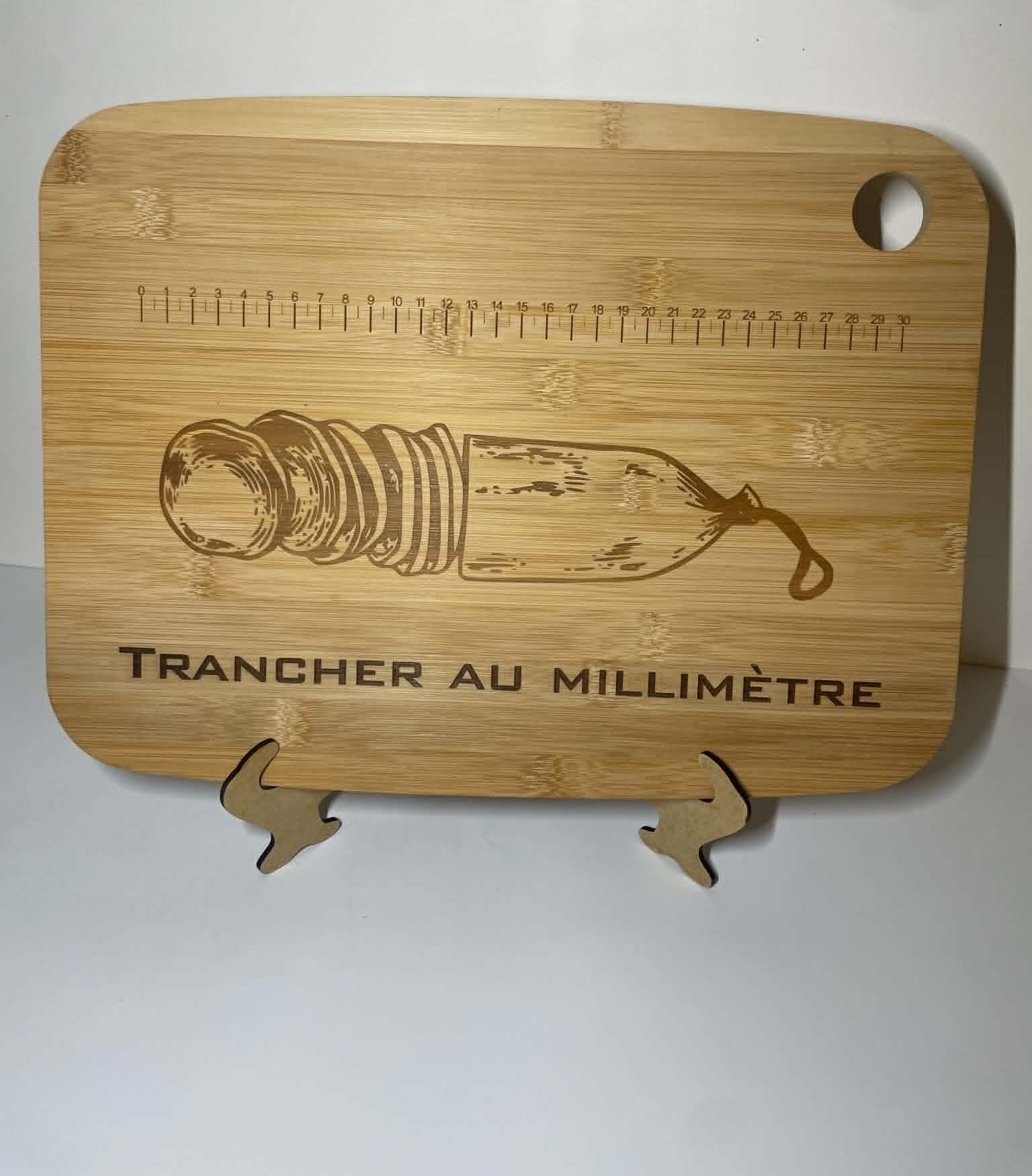 Planche à Saucisson "Trancher au Millimètre"